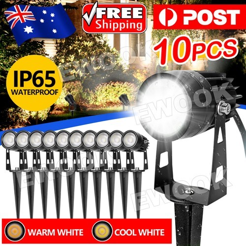 10X Garden Lights LED Spotlights Landscape Outdoor Waterproof 5W Floodlight 12V