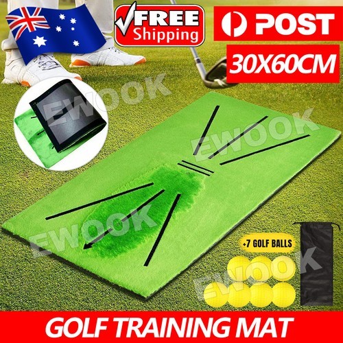 Golf Training Mat for Swing Detection Batting Aid Game Practice AU Anti Slip SBR
