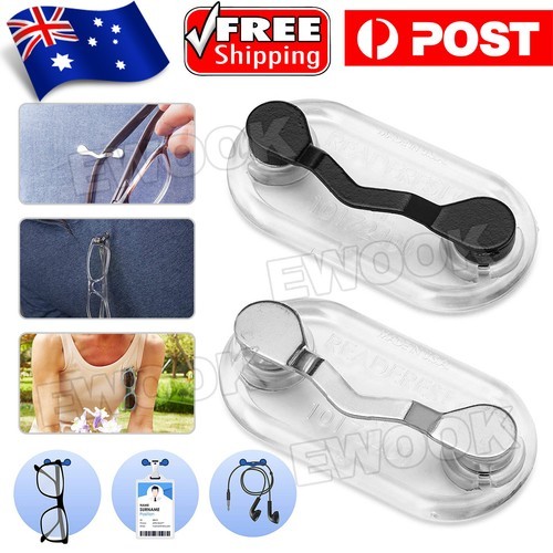 Strong Magnetic Eye Glasses Spectacle Sunglasses Clip Holder Brooch Badge Hang