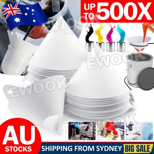 Micron Paint Paper Strainers Sieve Filter Nylon Mesh Net Funnel AU 24x12.5CM