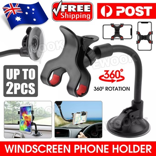 360 Car Windscreen Suction Mounts Dashboard GPS For Mobile Phone Holder AU Angle