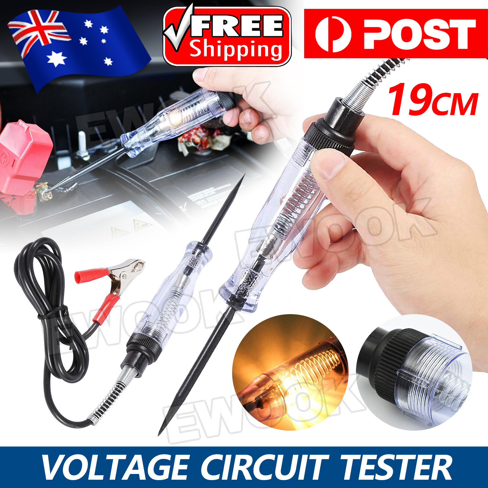 6V 12V 24V Auto Car Electrical Circuit Voltage Tester LED Light Test Probe Pen