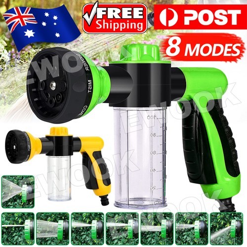 High-Pressure Sprayer Nozzle Hose Gun Car Pet Wash Cleaning Water Foam Soap Easy