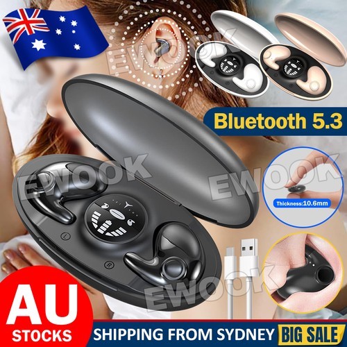Invisible Sleep Wireless Earphone Bluetooth 5.3 Headphones Hidden Earbuds as ABS