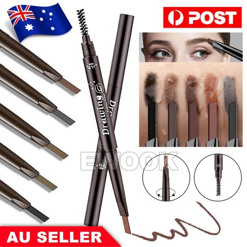 Waterproof Eyebrow Pencil Eye Brow Eyeliner Pen With Brush Makeup Cosmetic Tool