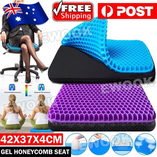 Double Layer Gel Honeycomb Seat Comfort Support Cushion Cooling Flex Pain Relief