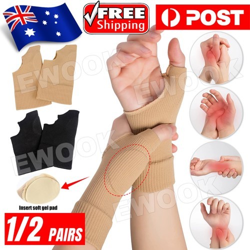 Wrist Thumb Support Tendonitis Hand Brace Basal Joint Sleeves Arthritis Gloves