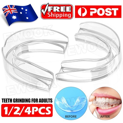4x Teeth Grinding Mouthguard Mouth Guard Night Bruxism Clenching Sleeping Dental