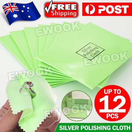 Silver Polishing Cloth Jewellery Cleaning Clean Polish Anti tarnish Cleaner OZ