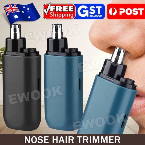Nose Hair Trimmer For Men Rechargeable Ear and Portable 78.5x30x17MM Black as