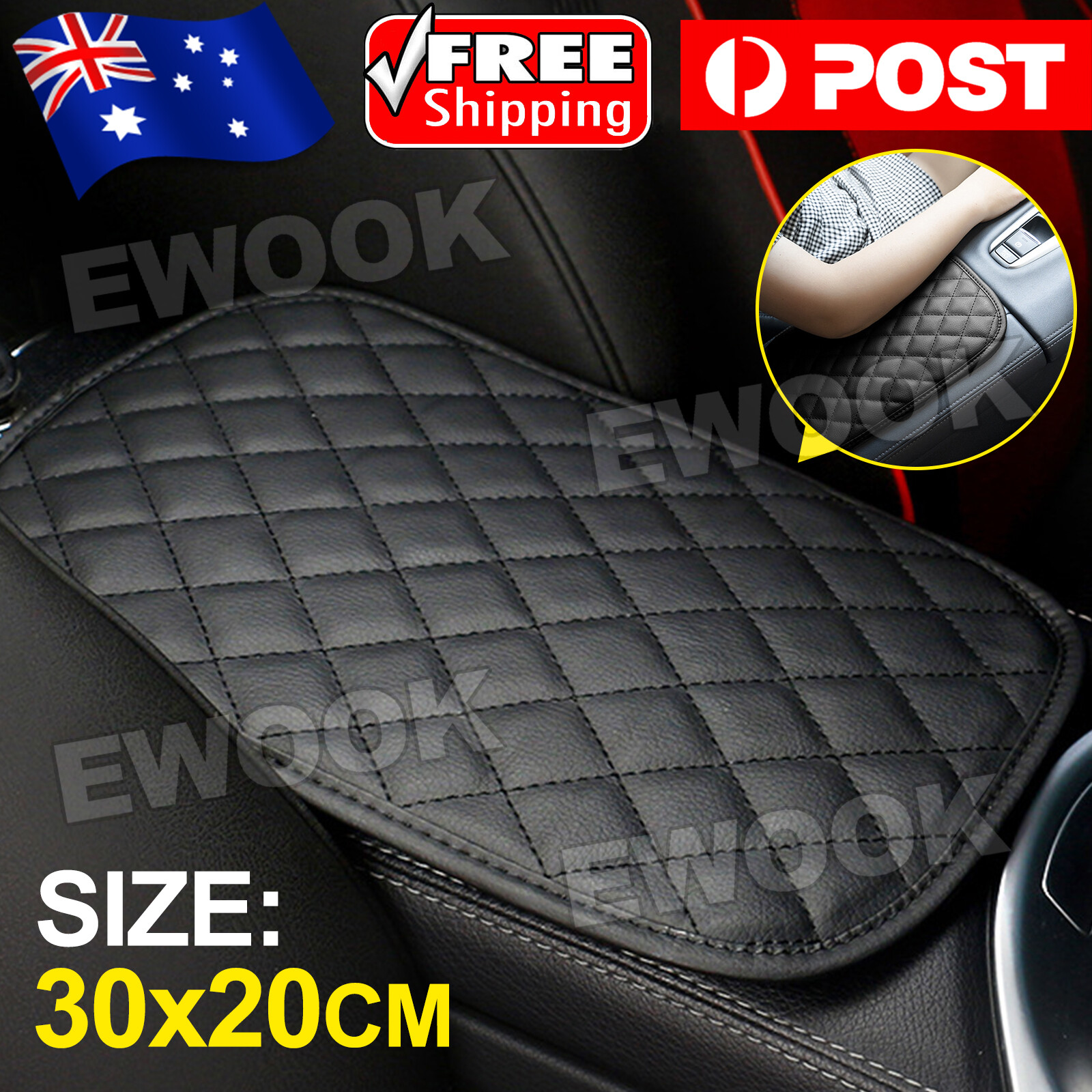 Car Armrest Cushion Cover Center Console Box Pad Protector Universal Accessories