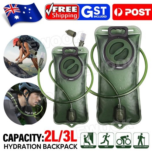 Hydration System Water Bladder Bag Camping Hiking Cycling Backpack 2L/3L AU Dag