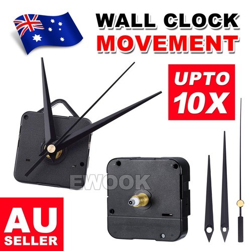 2X Silent DIY Quartz Movement Wall Clock Motor Mechanism Long Spindle Repair Kit