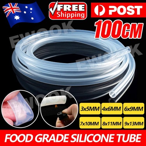 Food Grade Transparent Silicone Rubber Tube Hose Pipe Clear Beer Milk Soft and