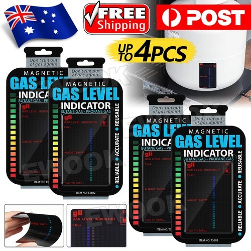 Magnetic Gas Level Indicator Bottle BBQ Camping Outdoor Magnet Easy Clean 63 100