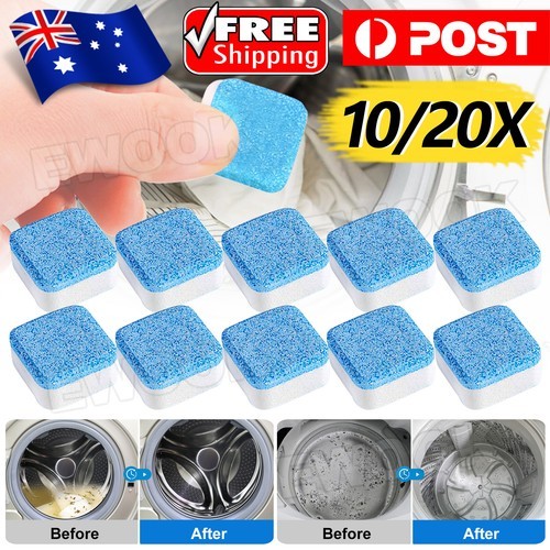 AU Stock10/20PCS Washing Machine Effervescent Tub Bomb Cleaner Remover Deodorant