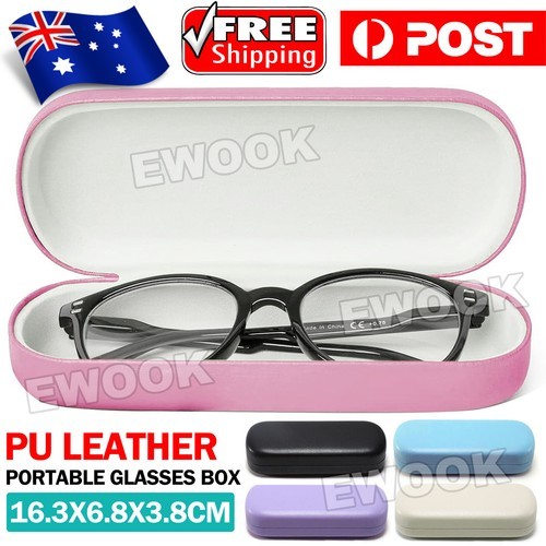 Hard Glasses Case Portable Sunglasses Eyeglasses Box Protector Holder Storage AU