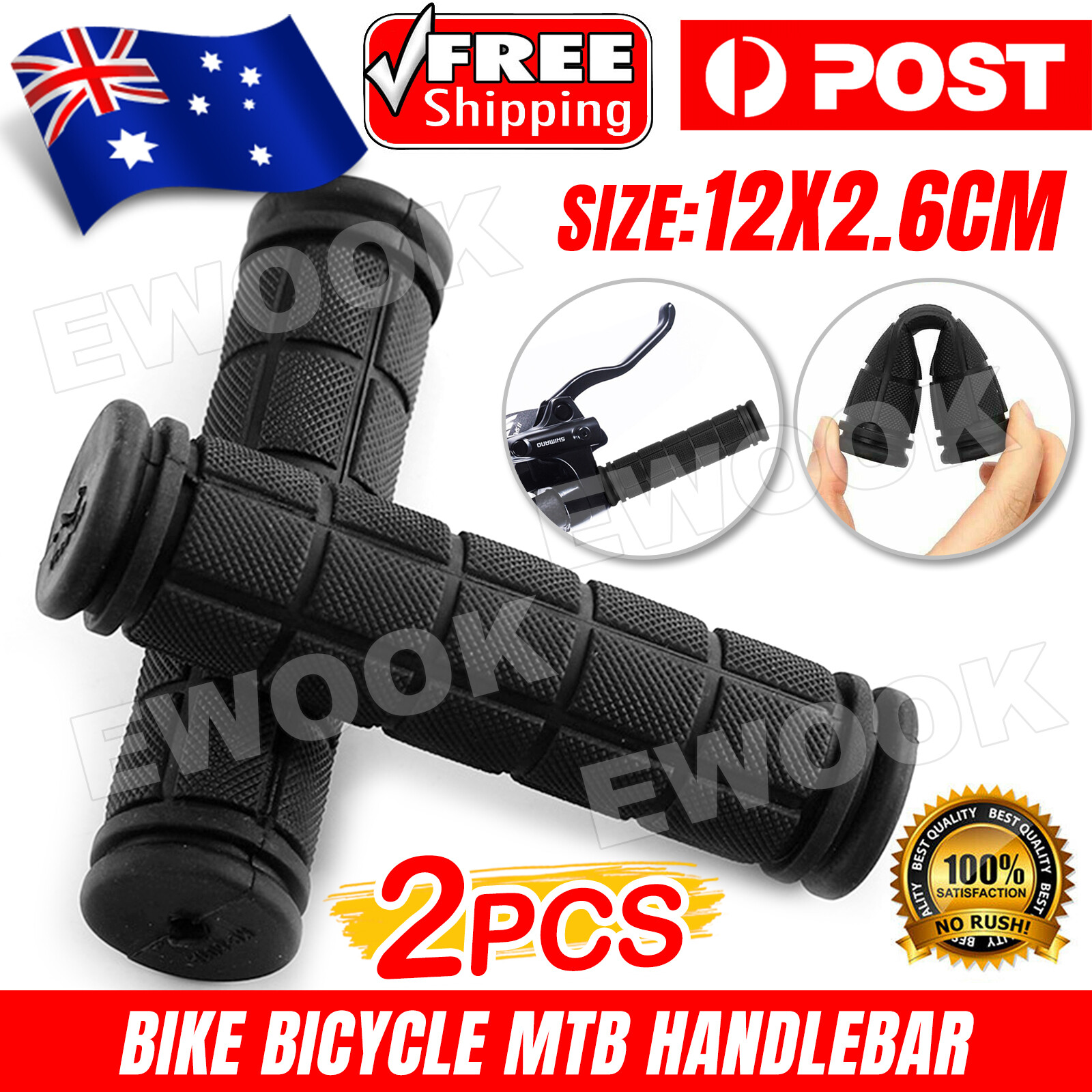 Rubber Grips for BMX MTB Cycle Road Mountain Bike Scooter Bicycle Handle bar