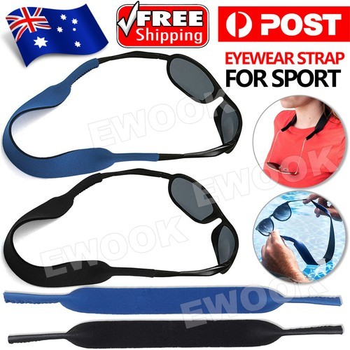 Sunglasses Strap Sports Band Glasses Neck Cord Neoprene Eyewear Black Eyeglasses