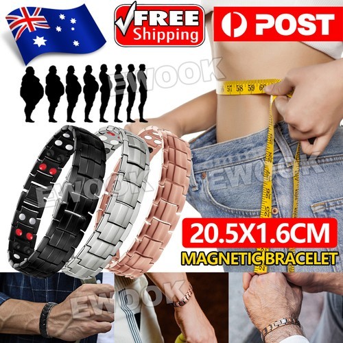 Magnetic Bracelet Healing Therapy Arthritis Pain Relief Weight Loss Men Women AU