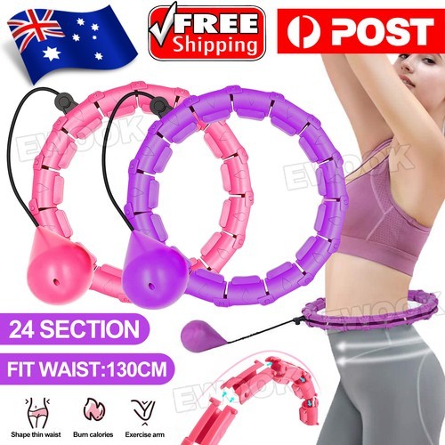 24 Knots Smart Hula Hoop Weighted Fitness Detachable Weight Hoola Sport 45x45cm
