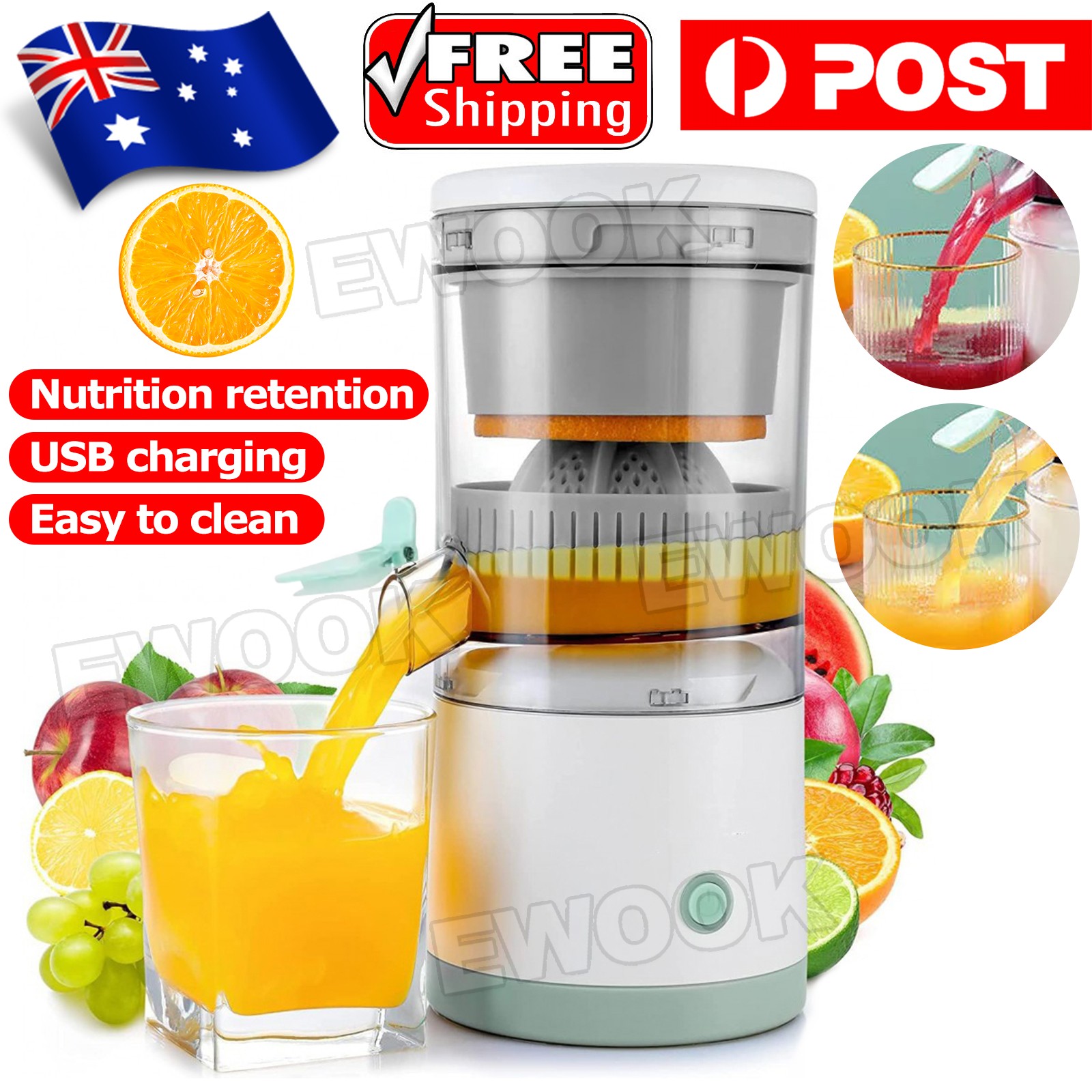 Electric Juicer Orange Lemon Squeezer Press Machine Citrus Fruit Extractor Easy