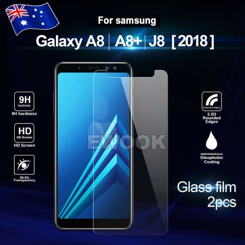 2x For Samsung Galaxy A8 J8 J2 Pro 2018 Tempered Glass Screen Protector Film AU
