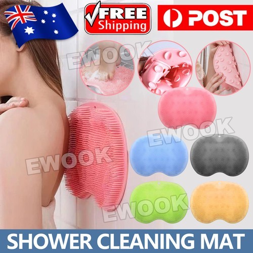 Foot Back Body Scrubber Massager Pad Shower Bath Exfoliating Brush Cleaning Mat