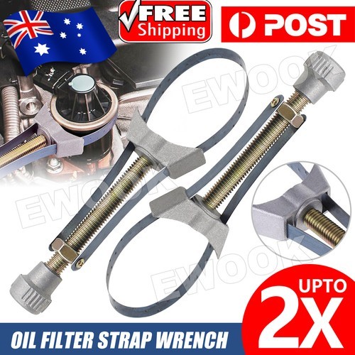 60-120mm Oil Filter Removal Tool Adjustable Aluminium Strap Wrench Car OZ Fuel