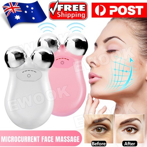 EMS Microcurrent Face Skin Tightening Lifting Device Facial Beauty Machine AU To