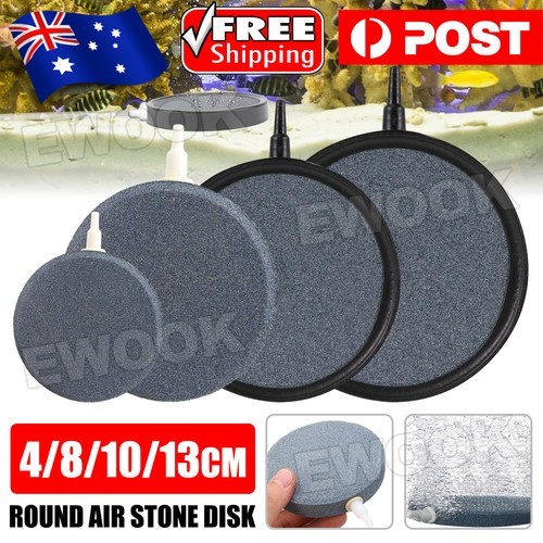 Round AirStone Disk Bubble Diffuser Air stone Hydroponics Aquarium Fish Tank 4cm
