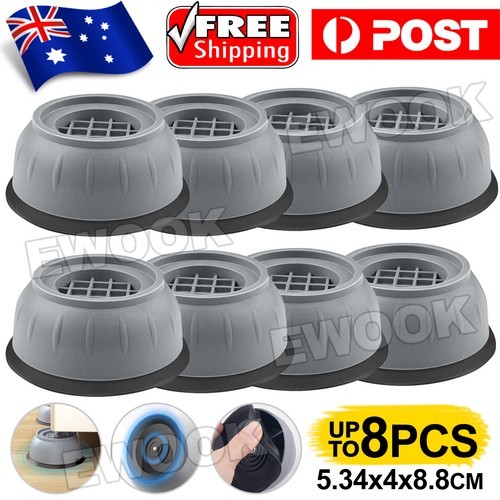4/8x Washing Machine Support Pads Anti Vibration Leg Stopper Foot Feet Universal