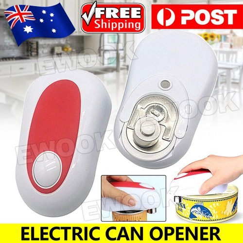 Can Opener Electric Automatic Bottle Lid Jar One Touch Smooth Felt Kitchen Tin