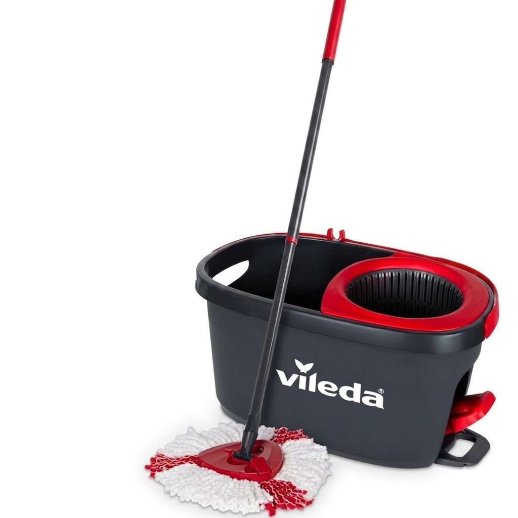 Vileda Easy Wring Clean Turbo Spin Mop Bucket Set Cleaning Kit CHW-162247 133649