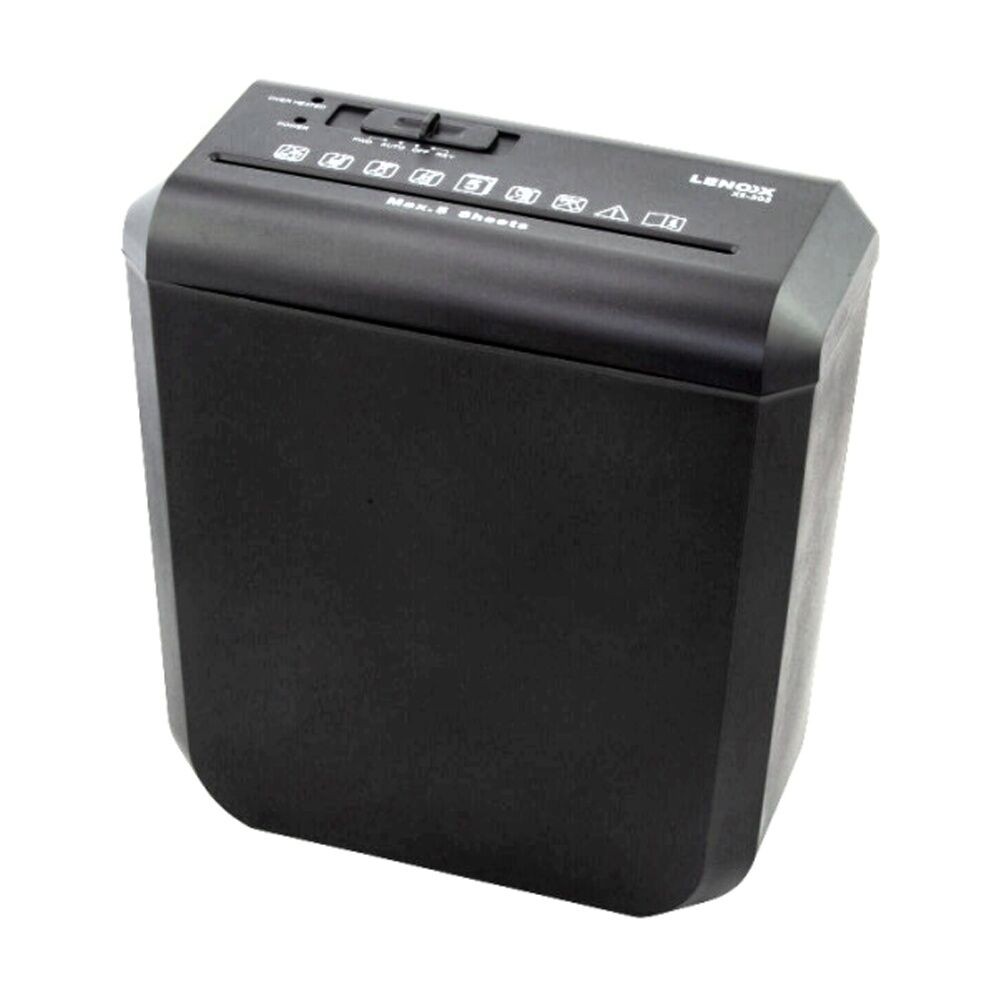 Lenoxx Paper Shredder w/10 Liter Bin 5 A4 Sheet Shred Capacity 180W Black XS-505