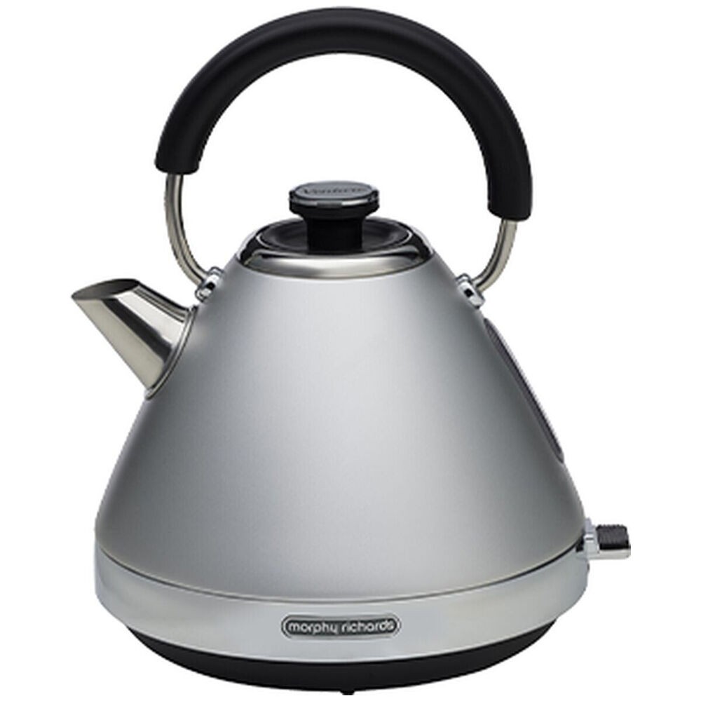 MORPHY RICHARDS Venture Pyramid Electric Kettle 2.2KW 1.5L Steel-Grey MRVK15SG