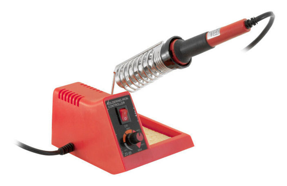 DOSS ZD99 48W Soldering Iron Station Kit Adjustable Temp Multi-Purpose Tool Red