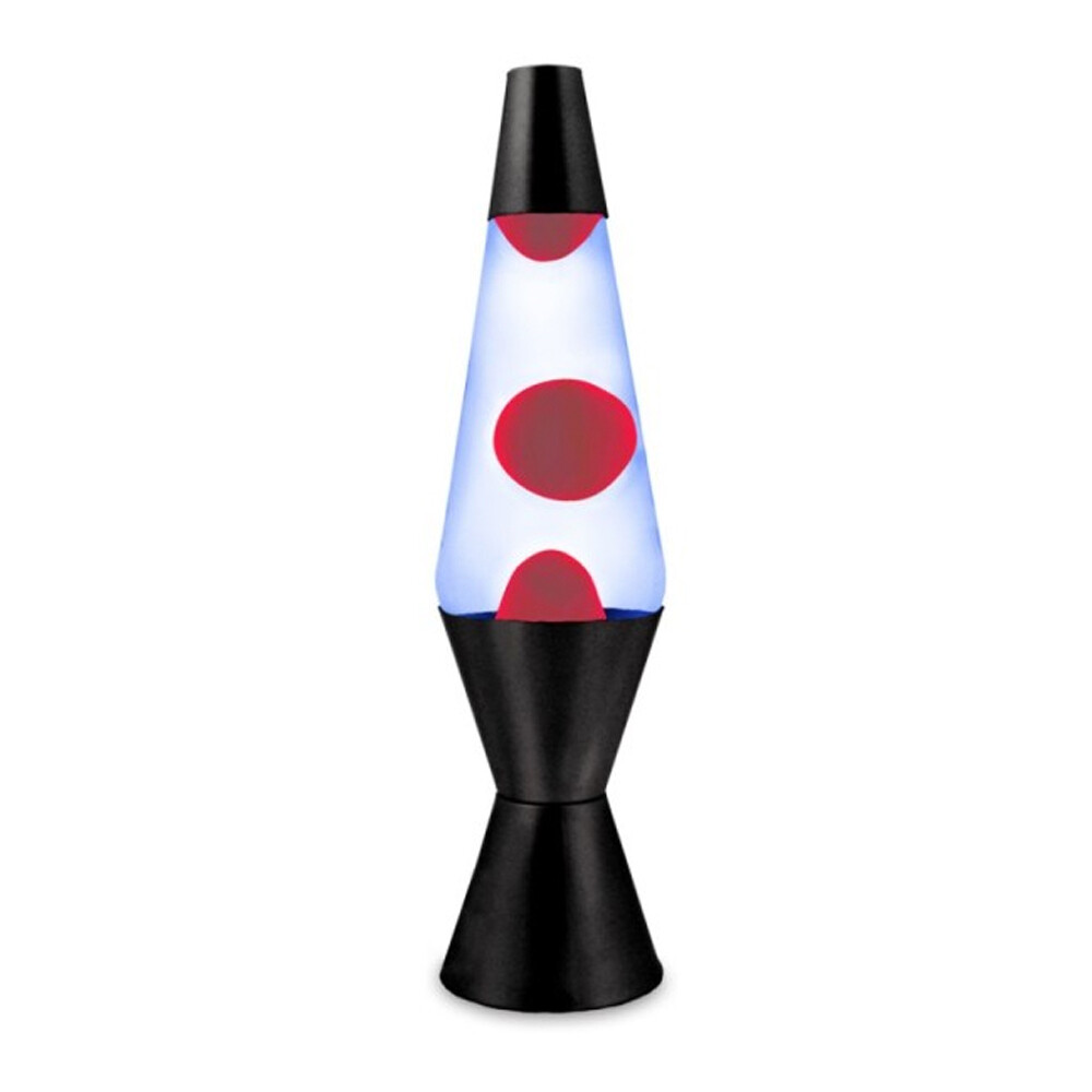 Liquid Retro Lava/Volcano Lamp Moody Room Decor Black With Red Wax 9x30cm N/A