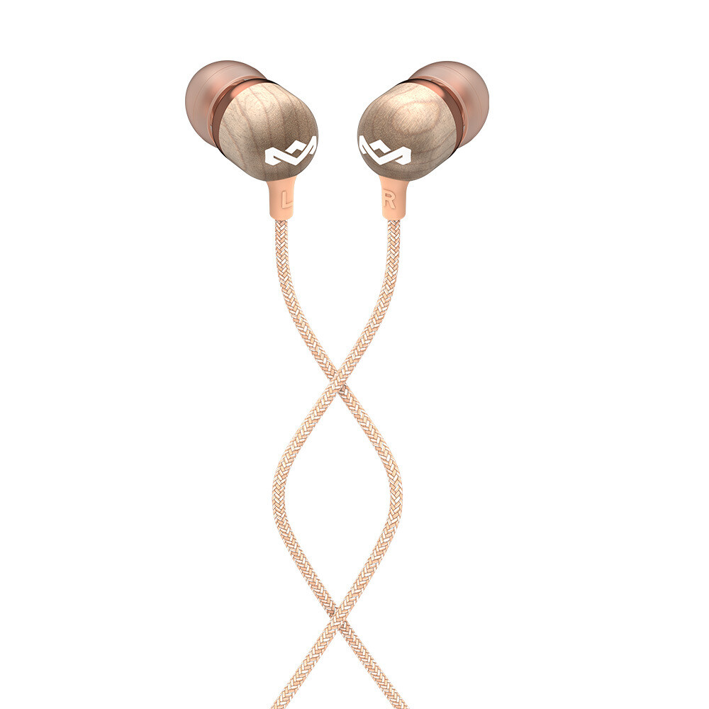 HOUSE OF MARLEY EM-JE041-CPB Smile Jamaica Wood In-Ear Headset Earphones w/ Mic