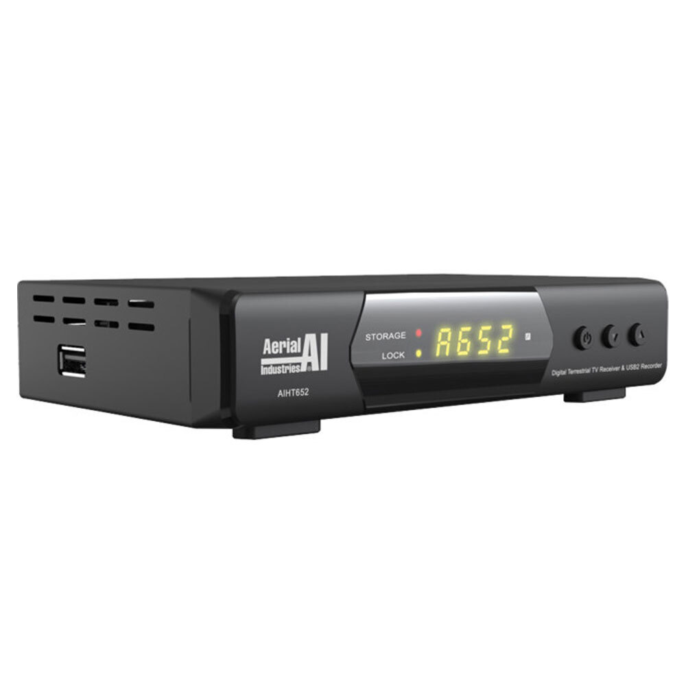 AERIAL INDUSTRIES AIHT652 HD Set Top Box w/ USB For DVB-T/DVB-T2 TV Record Live