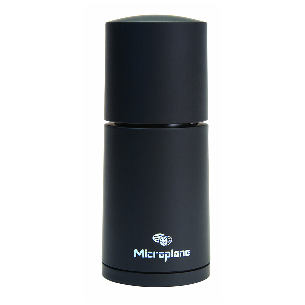 MICROPLANE 11.5 cm Spice Mill Cinamon/Nutmeg Manual Grinder w/Storage Black 1