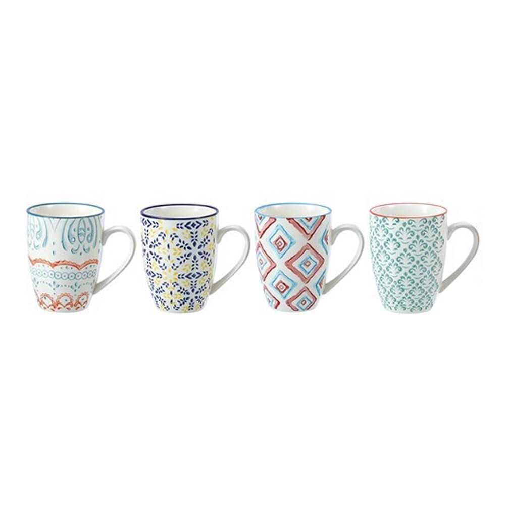LEMON AND LIME 4x Moroccan 350ml Coffee/Tea Mug Latte Drinking Cup w/ Handle N/A