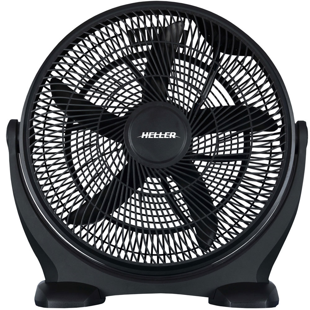 HELLER 50cm Floor/Desk High Velocity Air Cooler Fan/Cooling/Circulator-Black Fan
