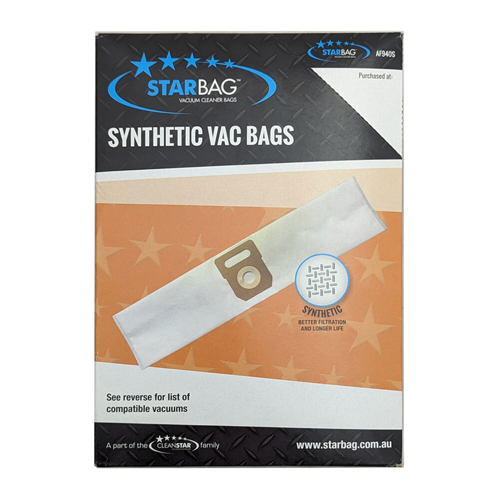 STARBAG 5pc Synthethic 5 Layer Fabric Vacuum Bags For Cleanstar Butler Pro 1 N/A