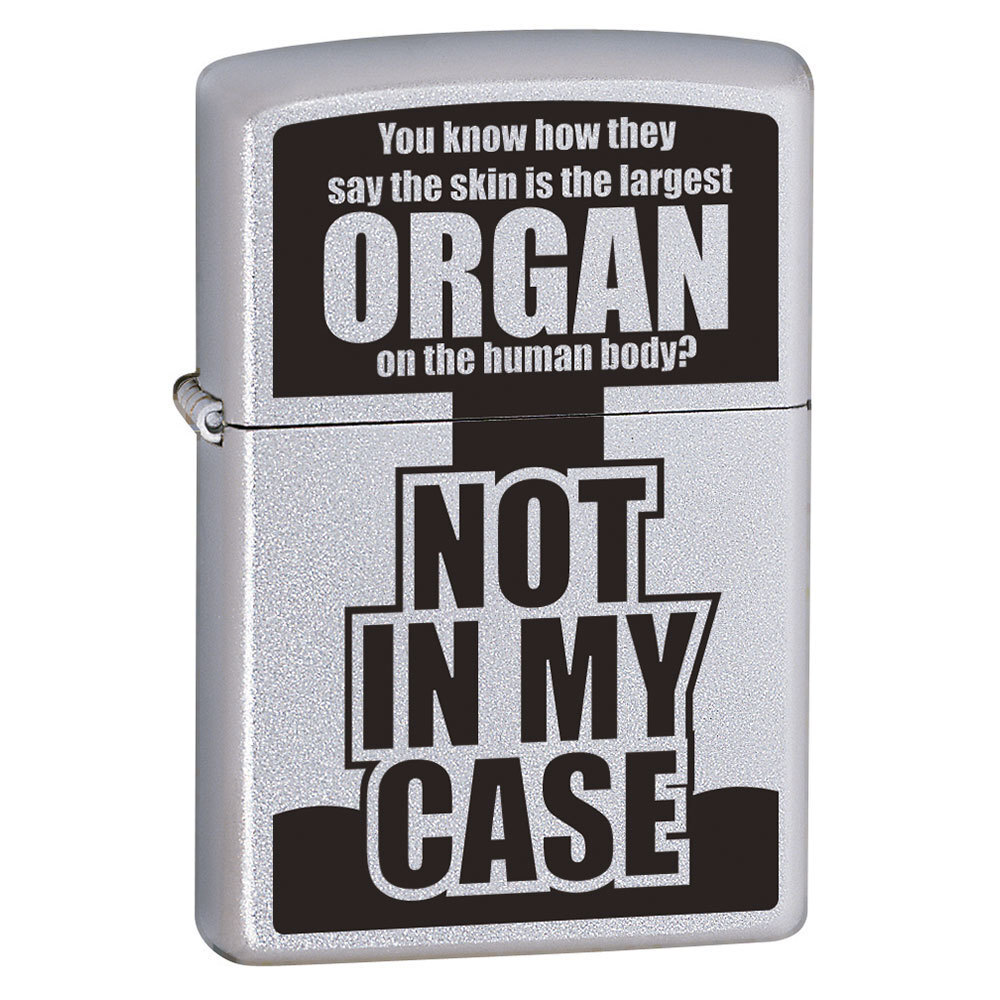 ZIPPO You Know How They Say Genuine Satin Chrome Cigar Cigarette Lighter 65970