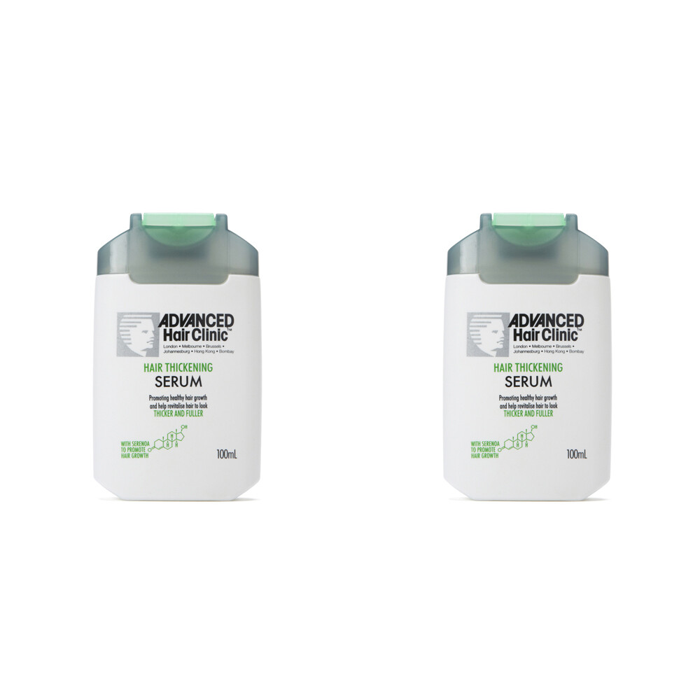 ADVANCED HAIR CLINIC 2x 100ml Shower Volume/Vitality Thickening Serum N/A Fibres