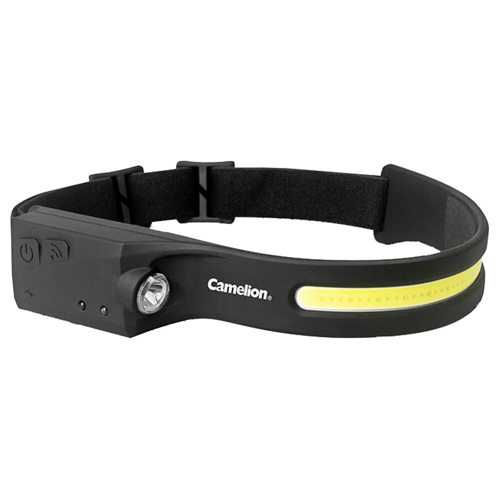 CAMELION Rechargeable LED Outdoors/Camping Head Lamp Bright Light Band BLK Torch