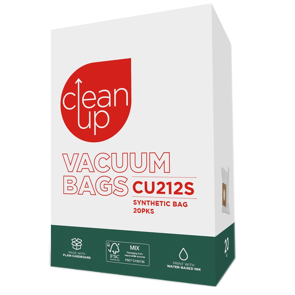 CLEANUP 20pc Hoover Action Mode Vacuum Bags with Micro-Filtration White 32440347