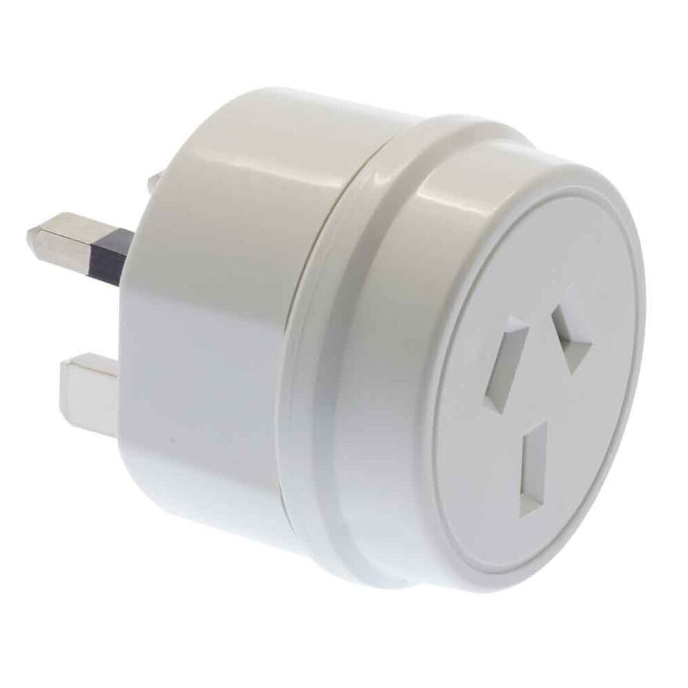 MOKI Travel Adaptor AUS/NZ to UK Adapter Power Plug Charger Outlet Socket White