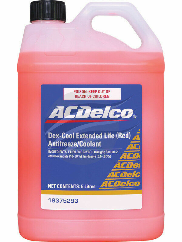Holden Red Coolant ACDelco DEX-COOL Extended Life suitable for VZ VE VF LS1 V8